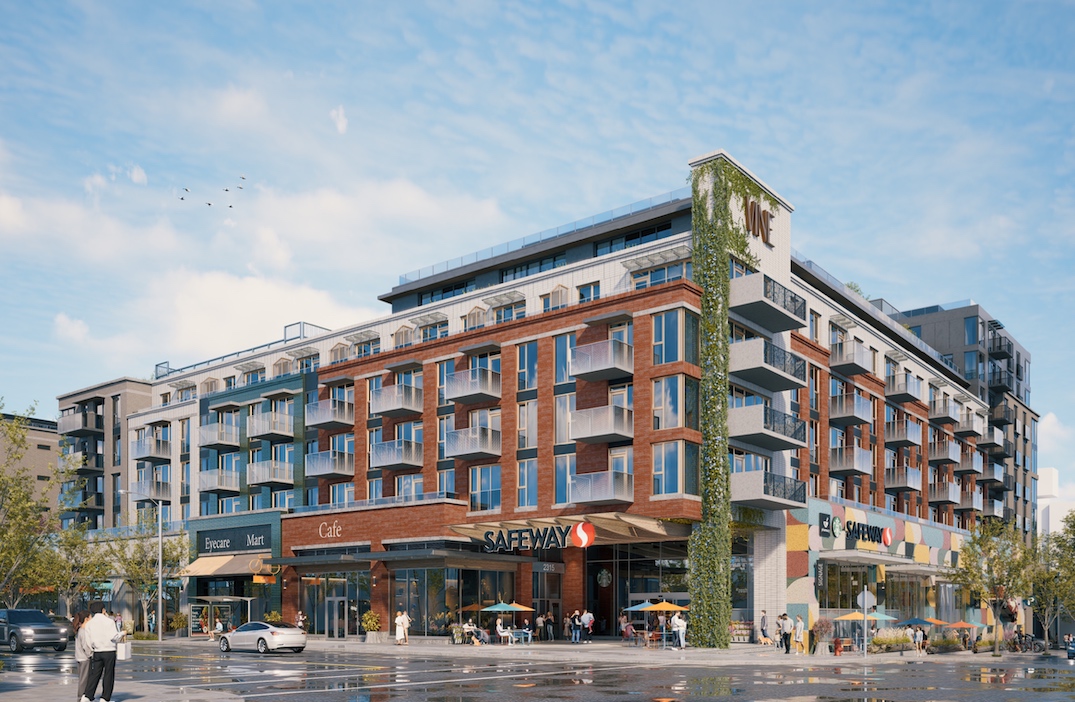 Concept for the redevelopment of Safeway at 2315 West 4th Avenue, Vancouver. (Musson Cattell Mackey Partnership/LowTide Properties/PCI Developments)