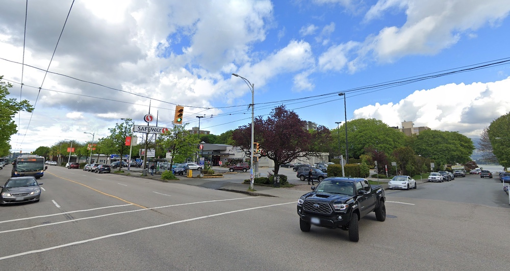 Site of the Safeway at 2315 West 4th Avenue, Vancouver. (Google Maps)