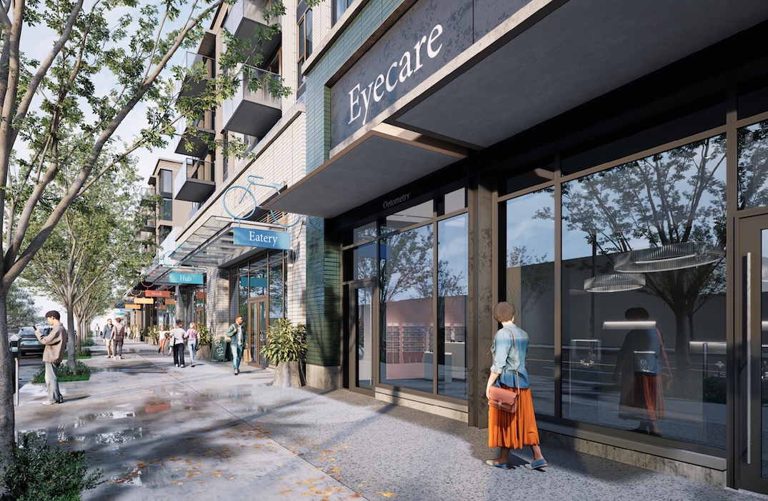 Concept for the redevelopment of Safeway at 2315 West 4th Avenue, Vancouver. (Musson Cattell Mackey Partnership/LowTide Properties/PCI Developments)