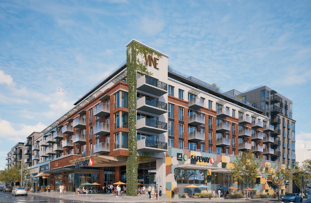 Concept for the redevelopment of Safeway at 2315 West 4th Avenue, Vancouver. (Musson Cattell Mackey Partnership/LowTide Properties/PCI Developments)